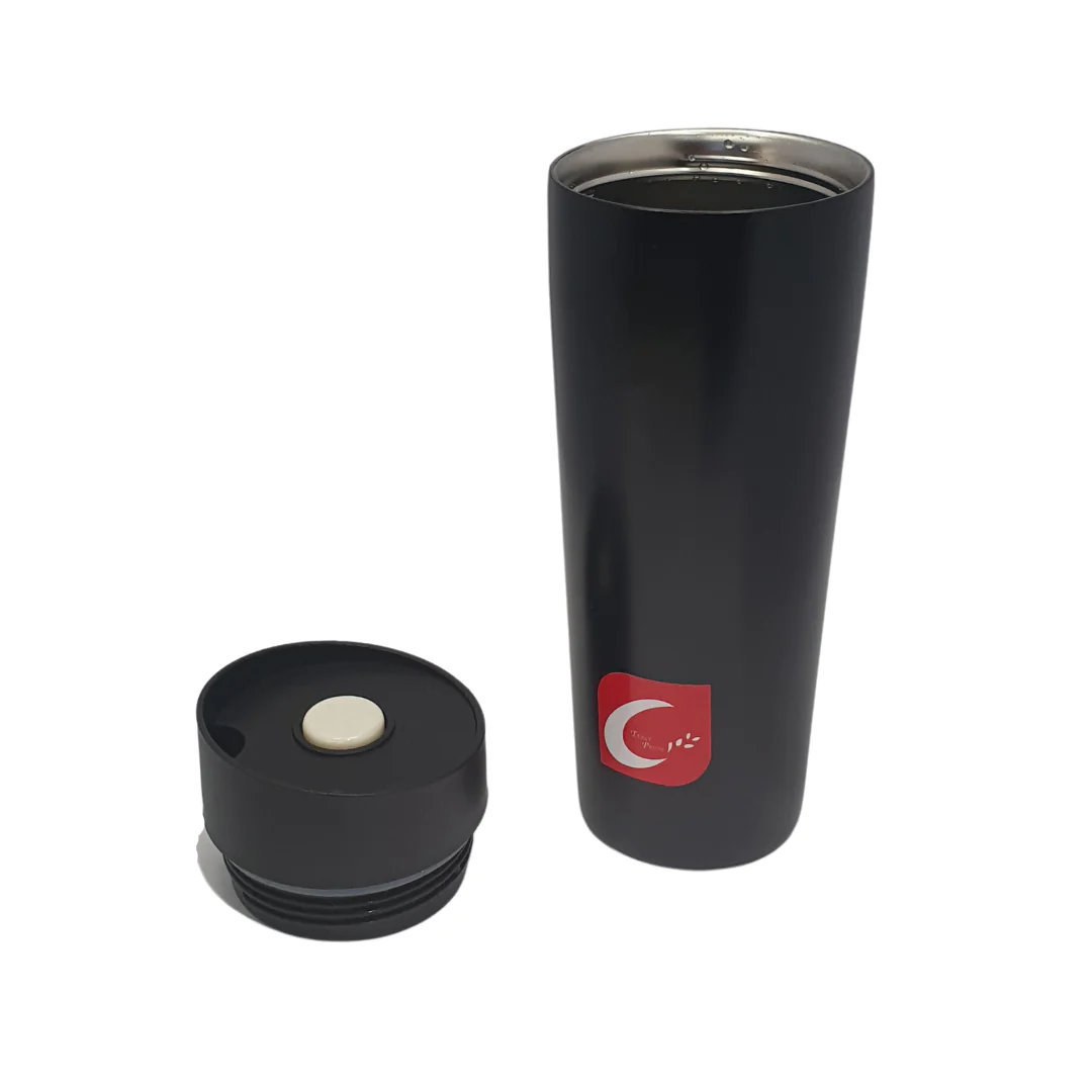 Vacuum Travel Flask 400ml Black SGN2436