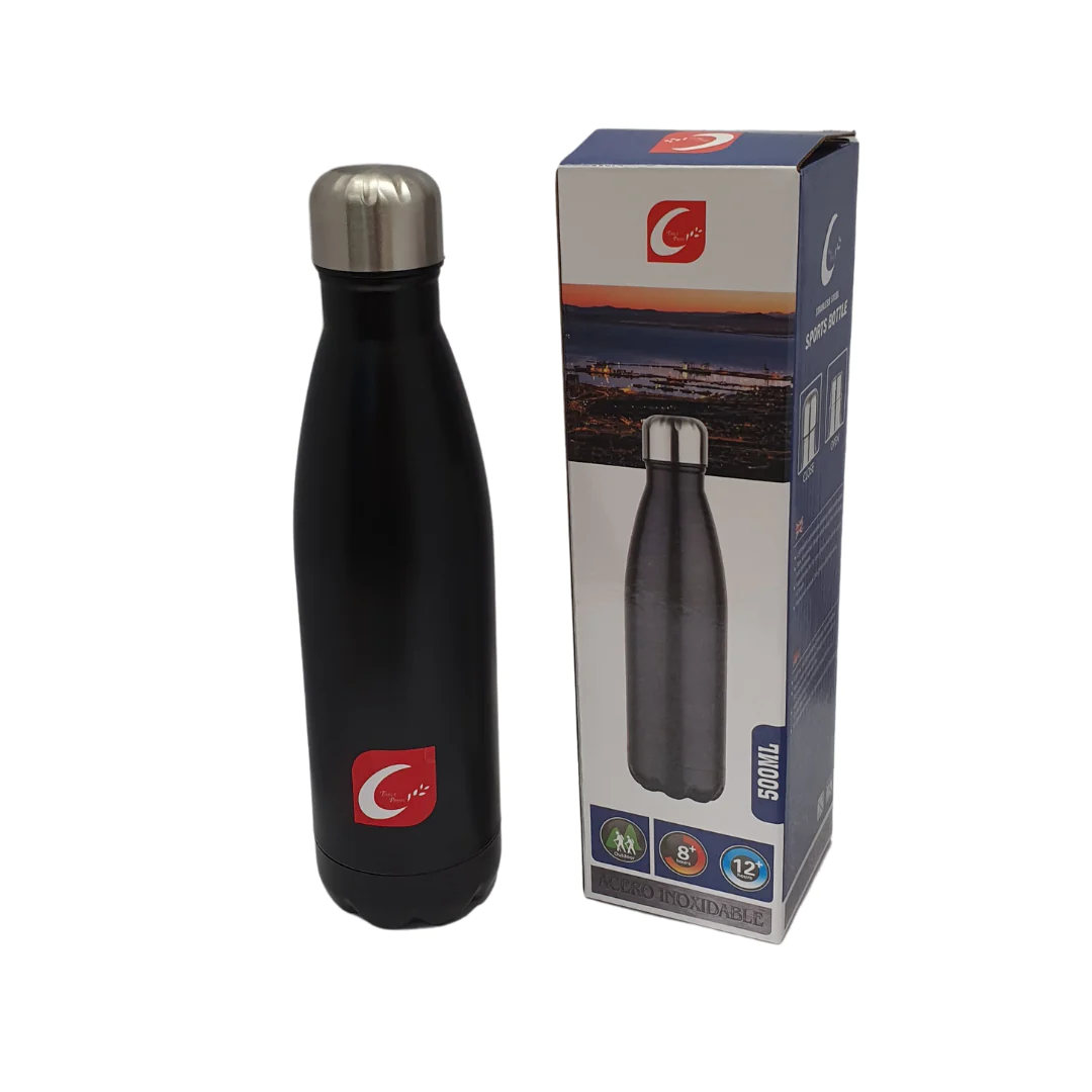 Sports Flask 500ml Bottle Black SGN279