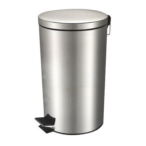 Office Pedal Dustbin 30L Stainless Steel Normal SGN315