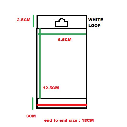 Polyprop Cellophane Selfseal Bags 6.5x18cm Euro Hole Hanging 100pack