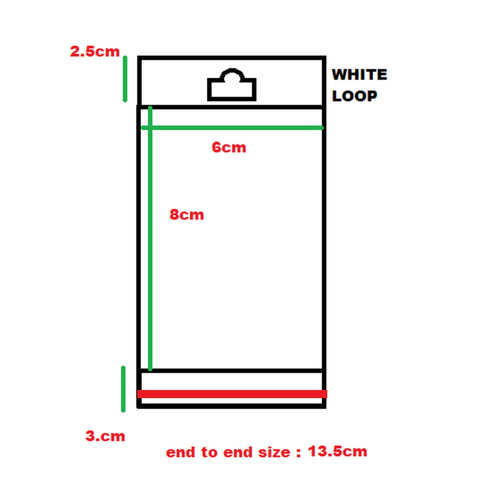 Polyprop Cellophane Selfseal Bags 6x13.5cm Euro Slot Hanging 100pack