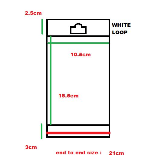 Polyprop Cellophane Selfseal Bags 10.5x21cm Euro Slot Hole 100pack