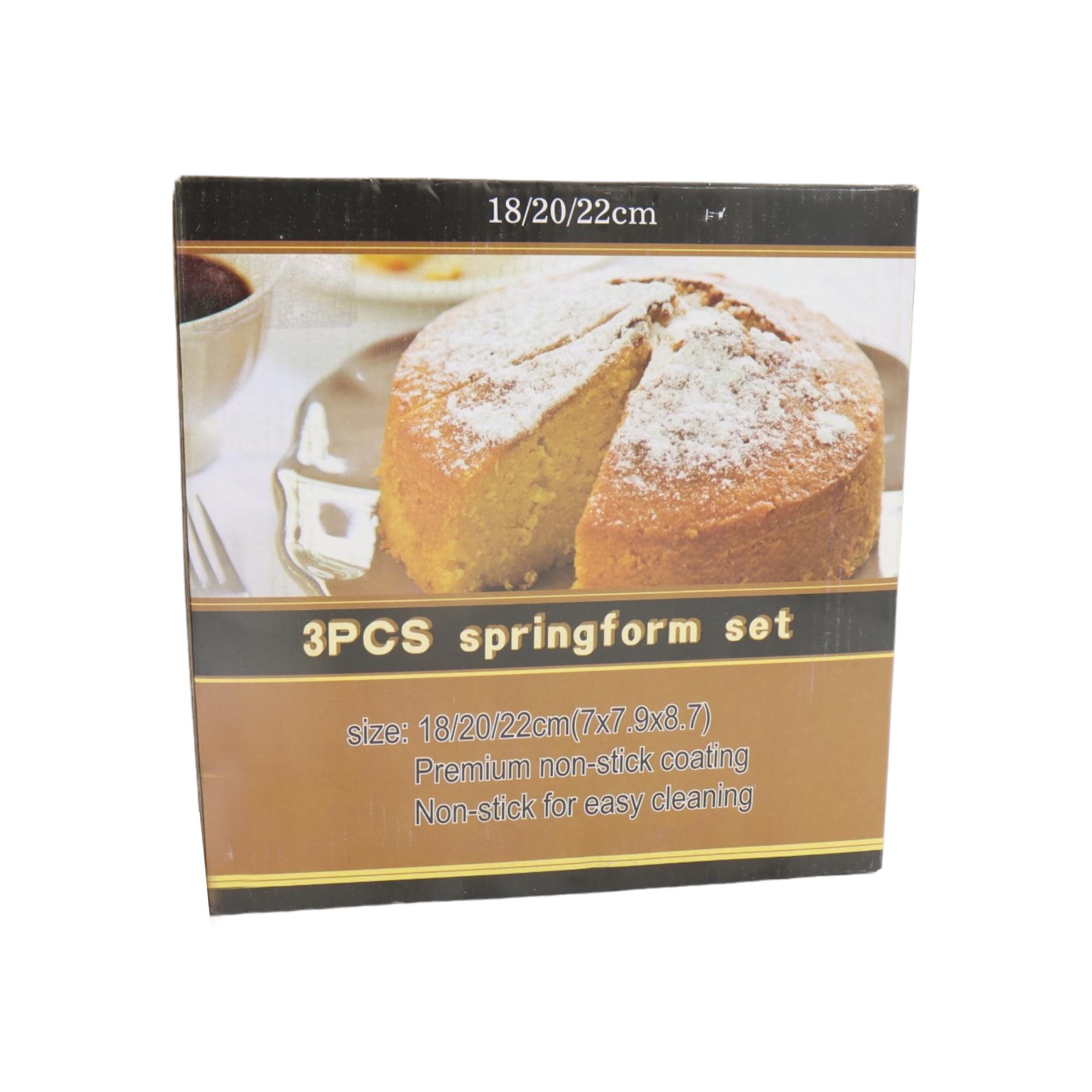 Bakeware Springform Baking Pan Non-Stick 3-Piece Set