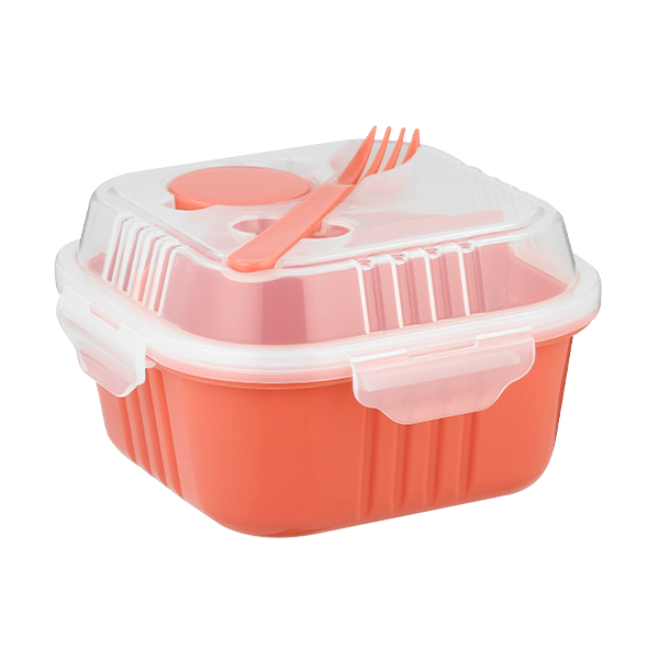 830ml Snappy Lunch Box Square Coral SN-830C