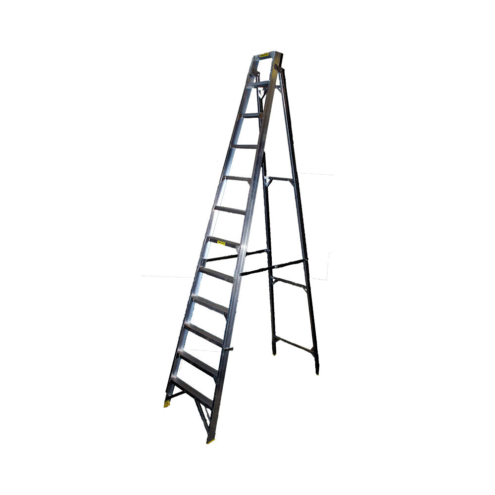 Aluminum Step Ladder 3.0m Industrial 10 Step Single ASL10