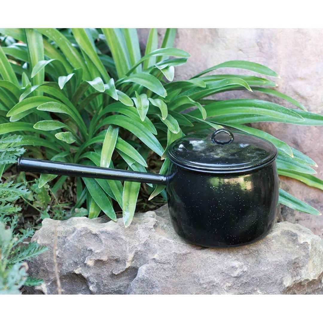 Enamel Bellied Pot 2.25L with Long Handle BB13303