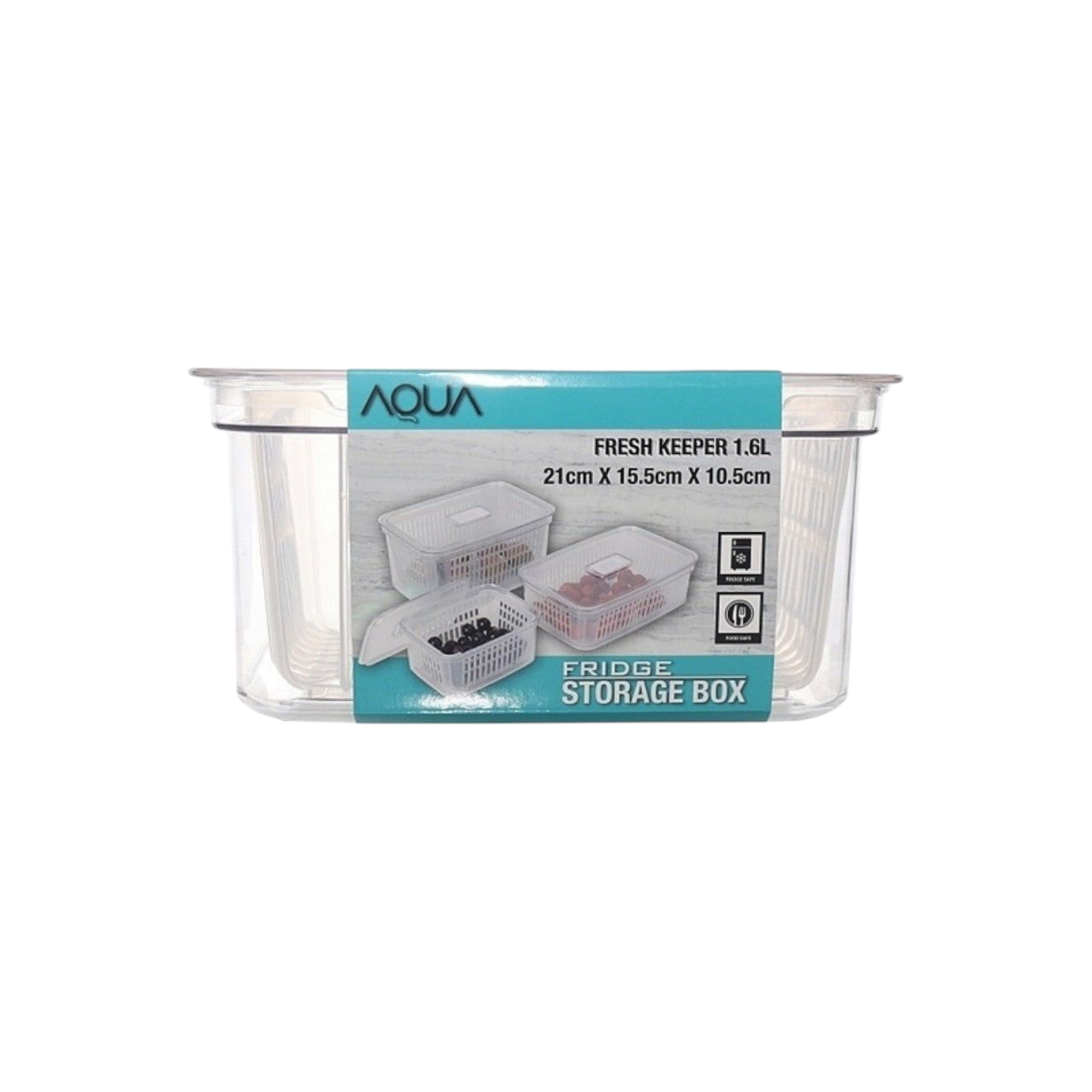 Aqua Fresh Keeper Box 1.6L Fridge Storage Box 10362