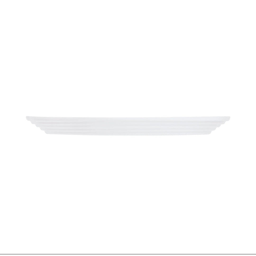 Luminarc Stairo Glass Oval Plate 330x250mm White Tempered Glass 38100