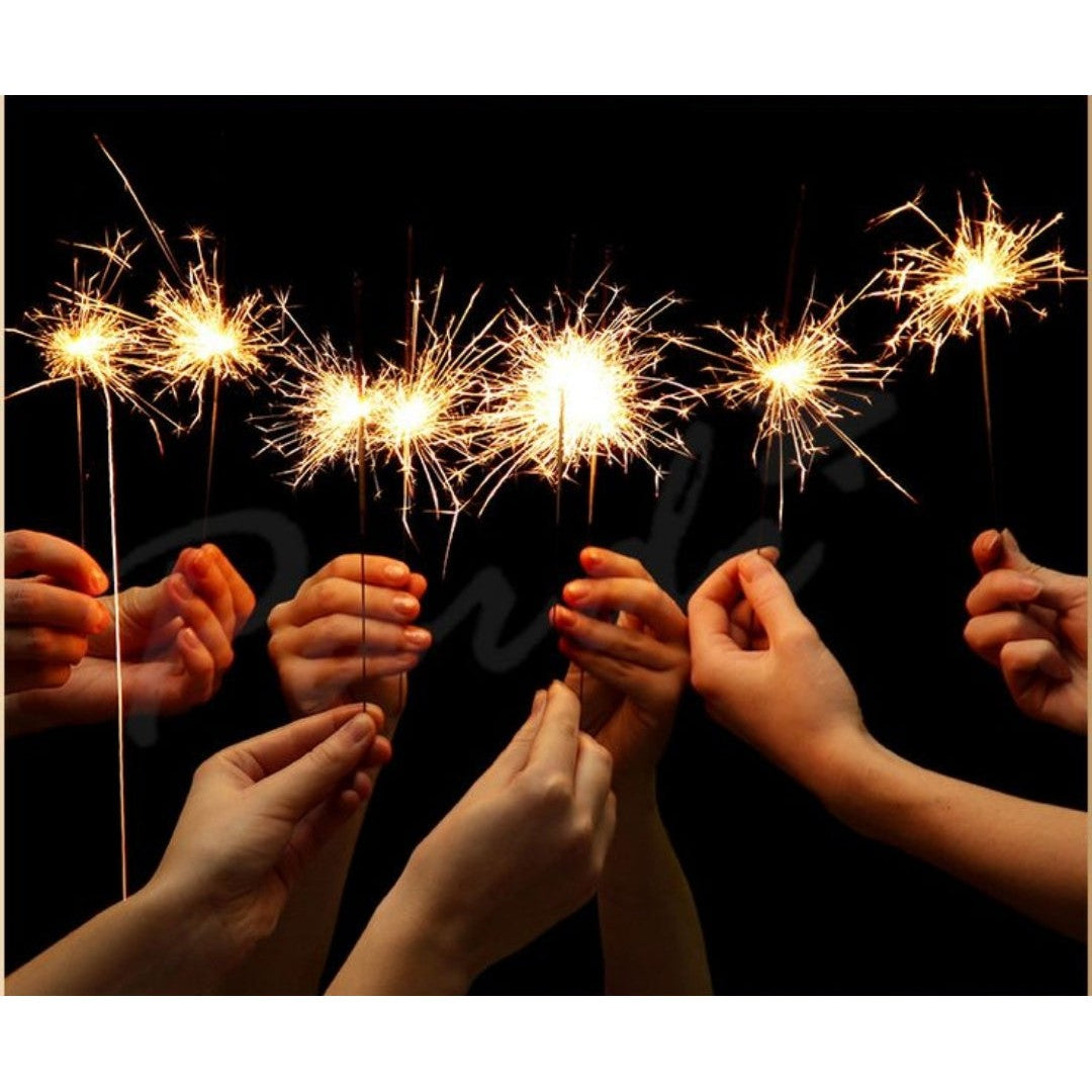 Party Sparklers Gold  7inch 6pc