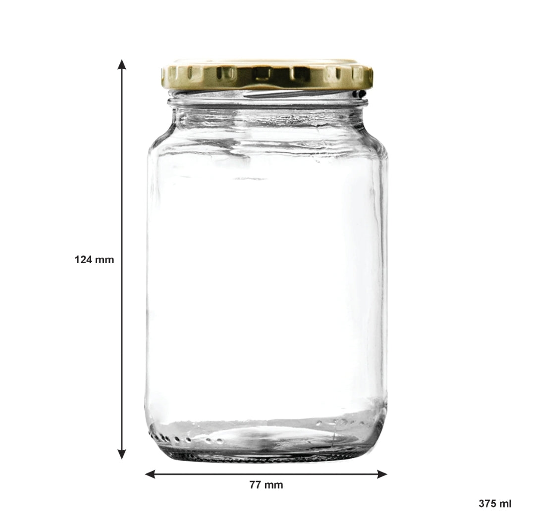 Consol 375ml Glass Honey Jar 6pack 27431