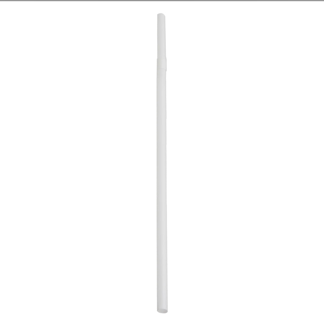 Bar Butler Plastic Straws 5mm Wrapped White 100pack