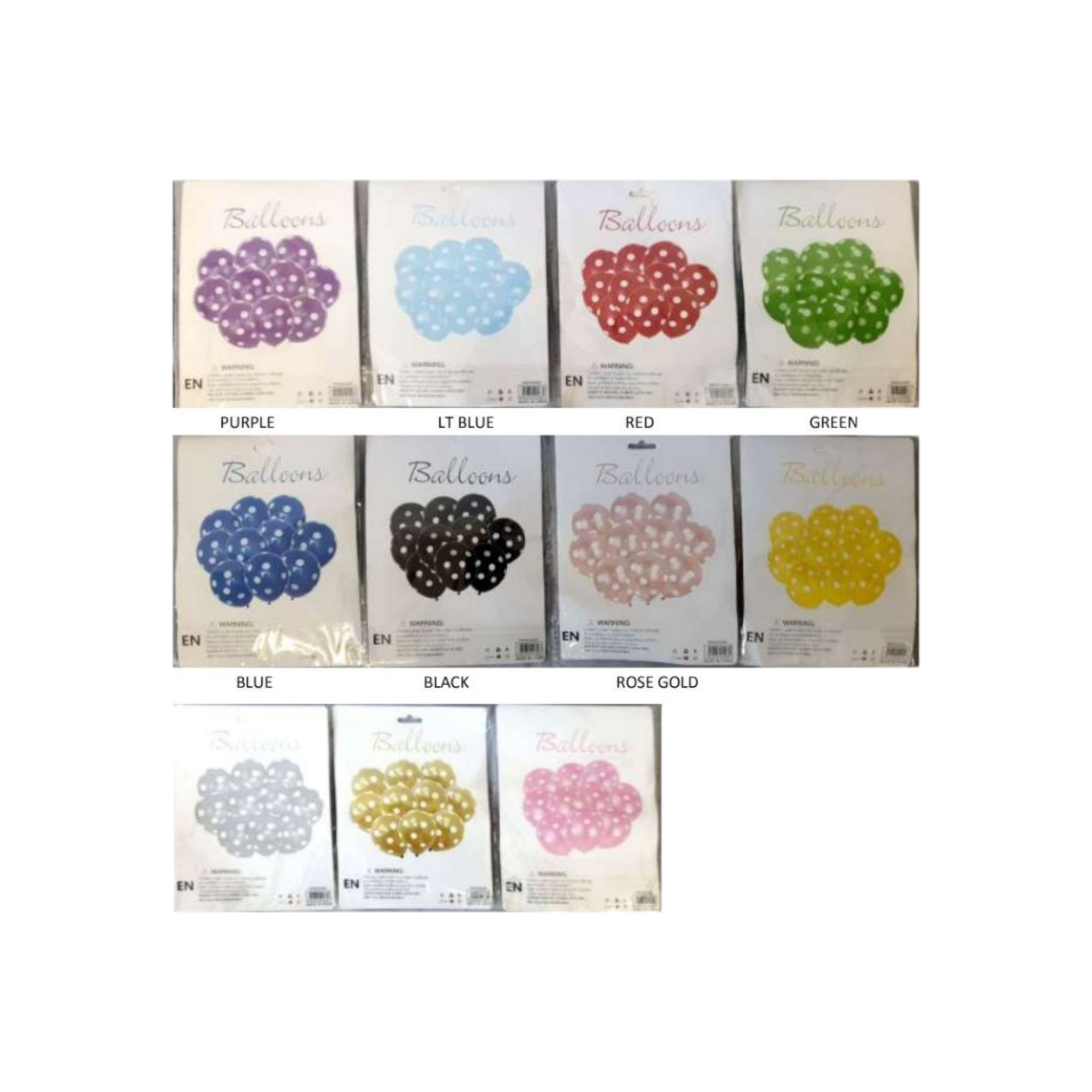 Polkadot Balloons 12inch 2.8g 10pcs