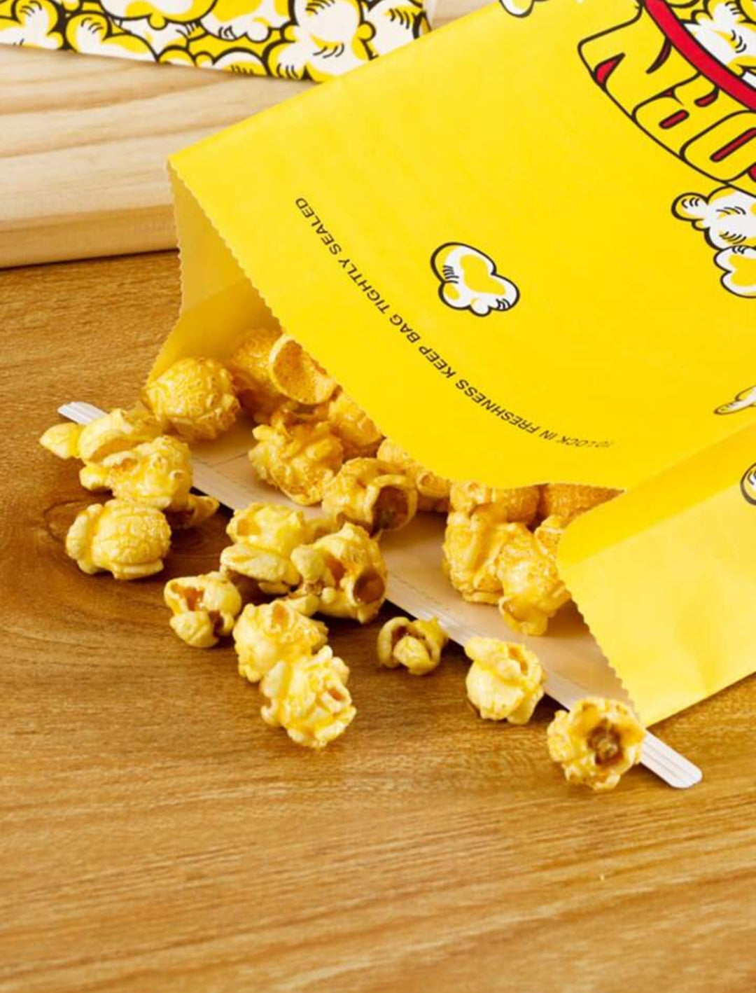 Retro Popcorn Paper Bags 10pack