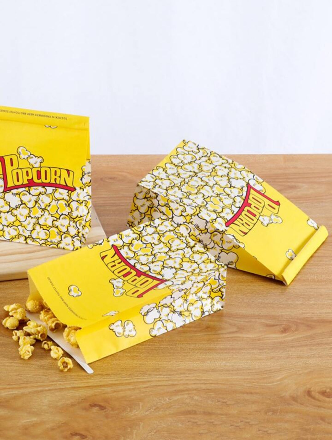 Retro Popcorn Paper Bags 10pack