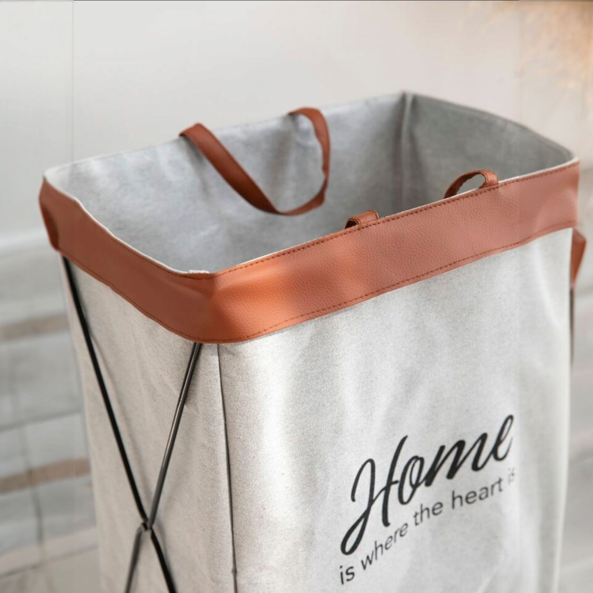 Foldicart Laundry Bin Basket with Wheels