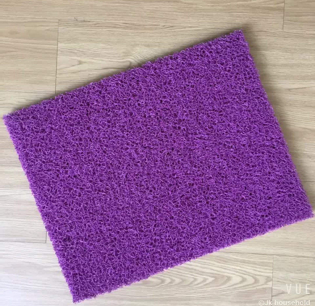 Anti Slip Vinly PVC Coil Floor Mat Heavy Duty 120x80cm