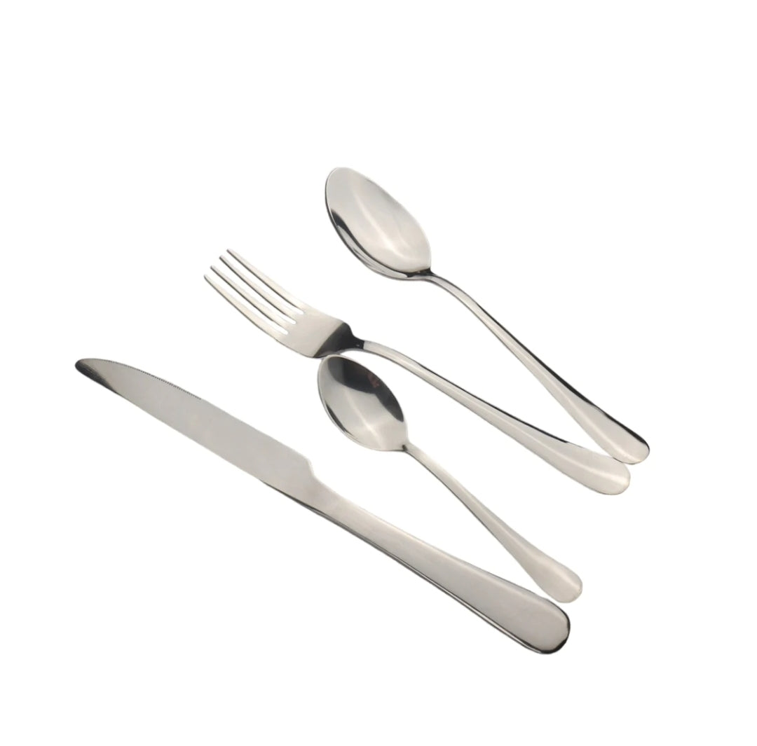 Patterned Stainless Steel Cutlery Set 24Pcs Assorted CT195|Classic