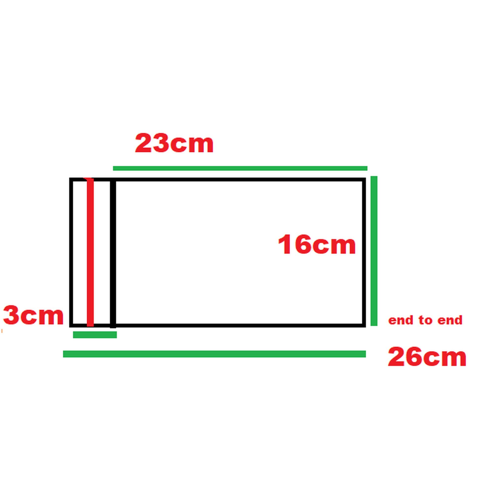 Polyprop Cellophane Selfseal Bags 16x23cm+4mm 100pack