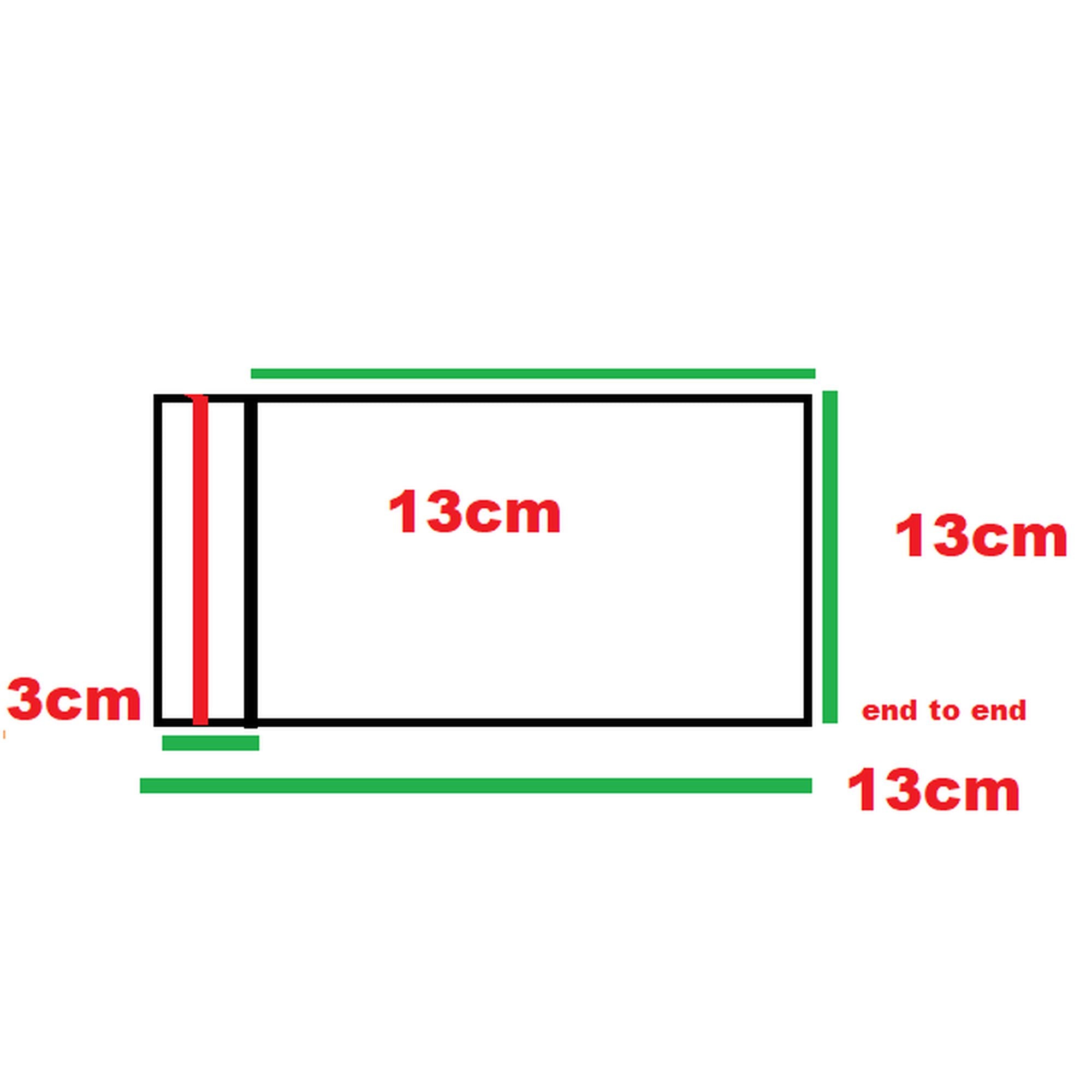 Polyprop Cellophane Selfseal Bags 13x13cmx3mm 100pack