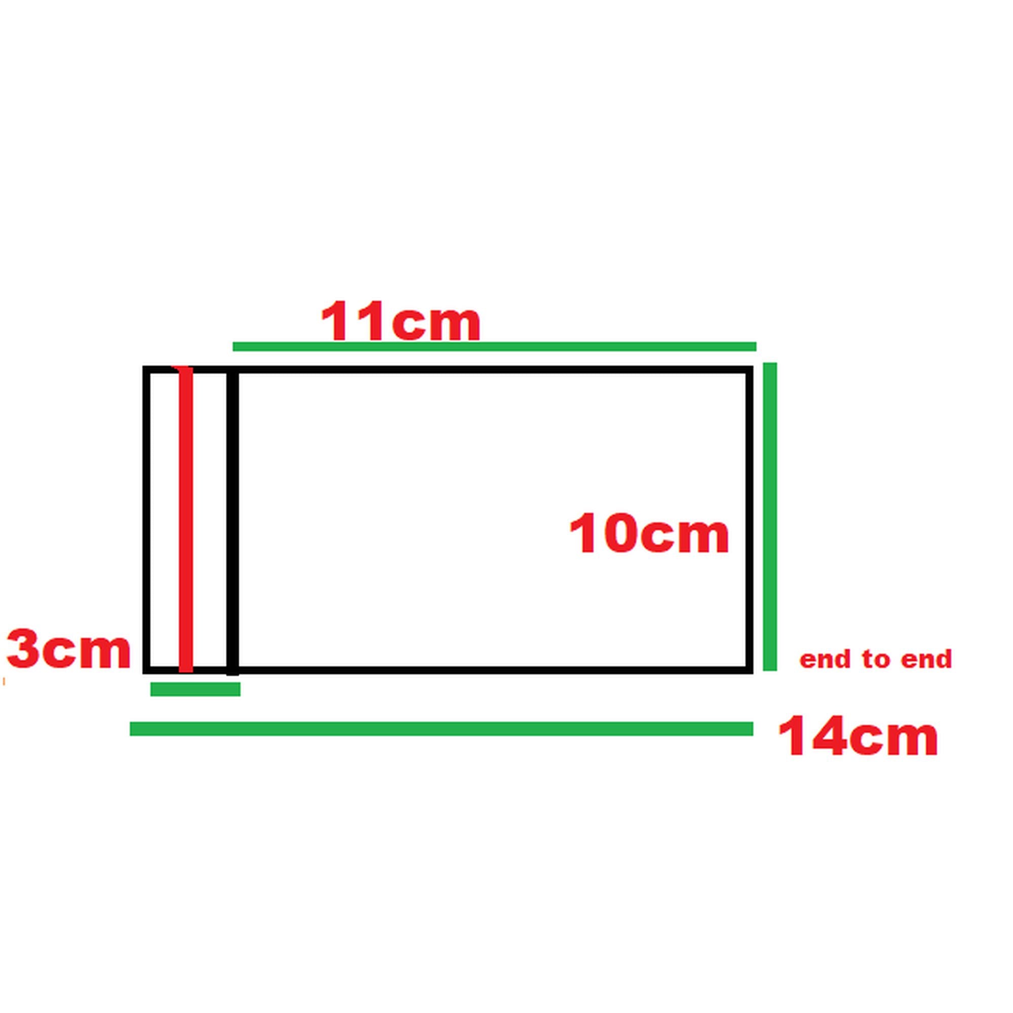 Polyprop Cellophane Selfseal Bags 10x11cm+3mm 100pack