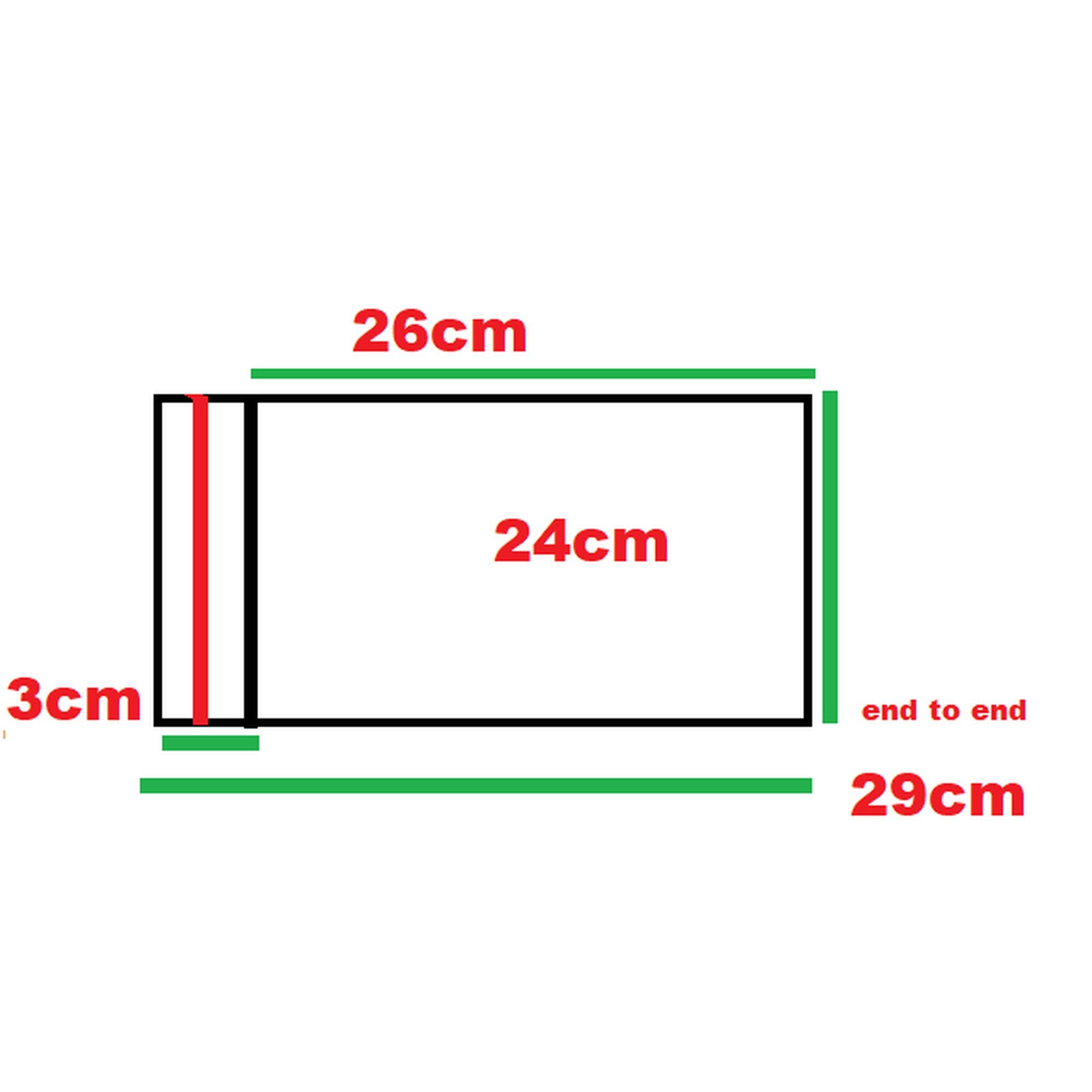 Polyprop Cellophane Selfseal Bags 24x26cm+3mm 100pack