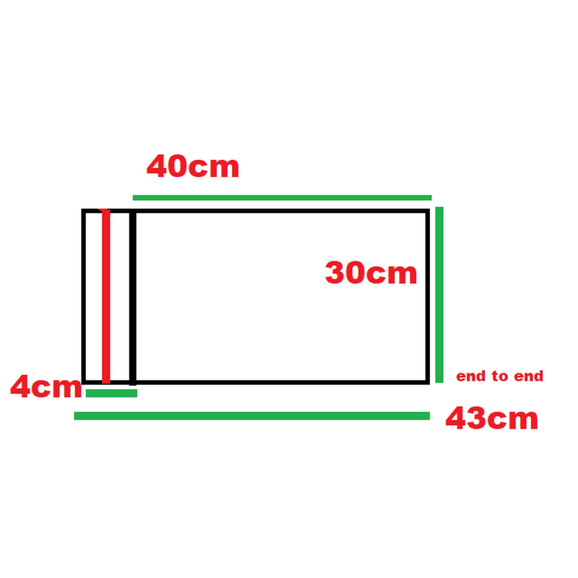 Polyprop Cellophane Selfseal Bags 30x40cm+4mm 100pack