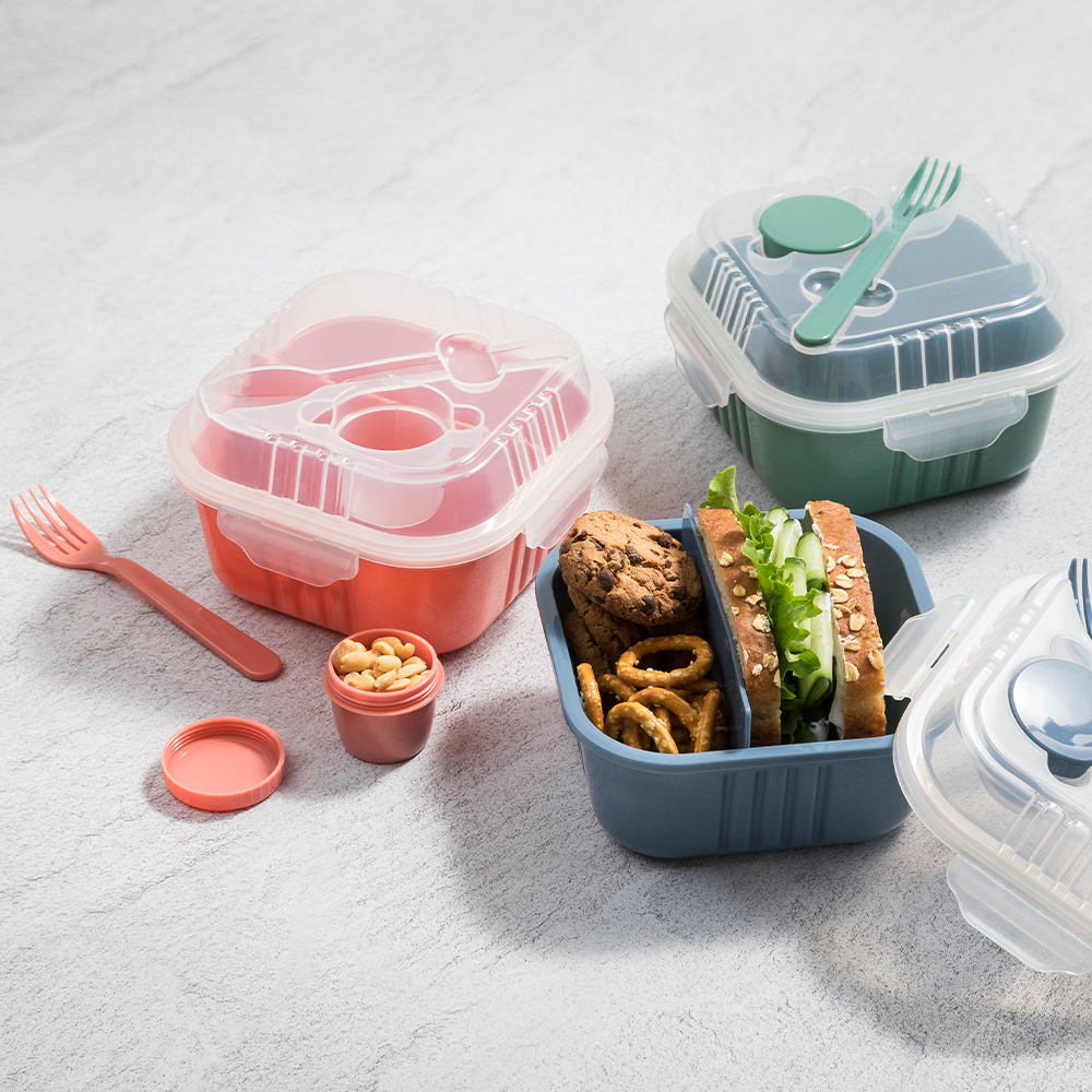 830ml Snappy Lunch Box Square Blue SN-830B