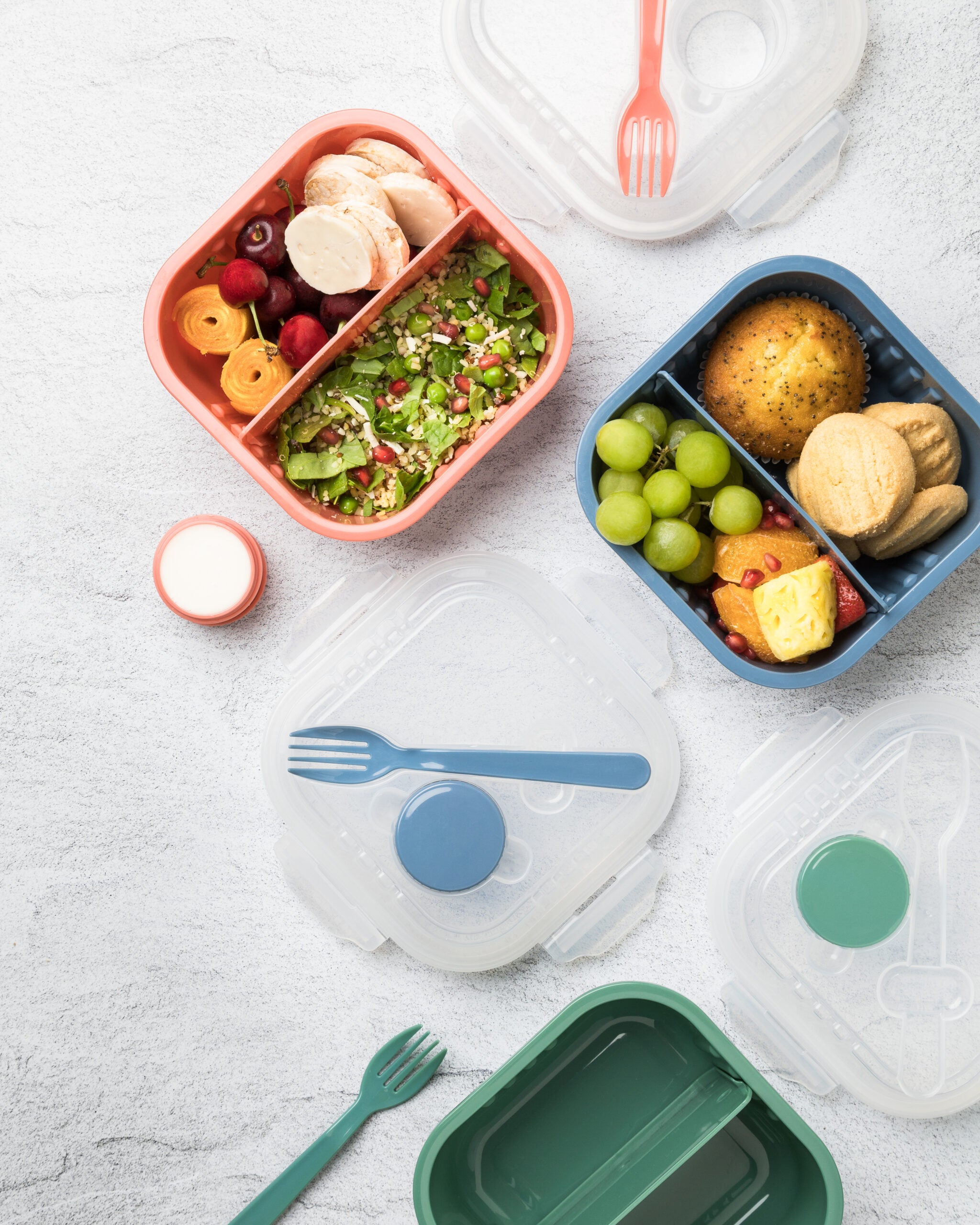 830ml Snappy Lunch Box Square Blue SN-830B