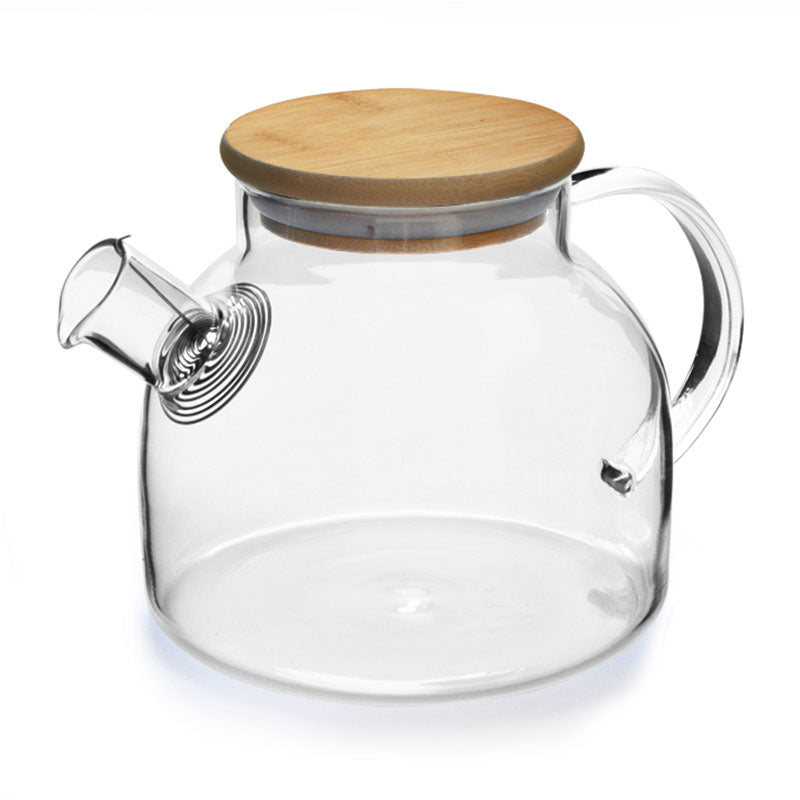 Eetrite Glass Tea Pot Infuser with Bamboo Lid 600ml