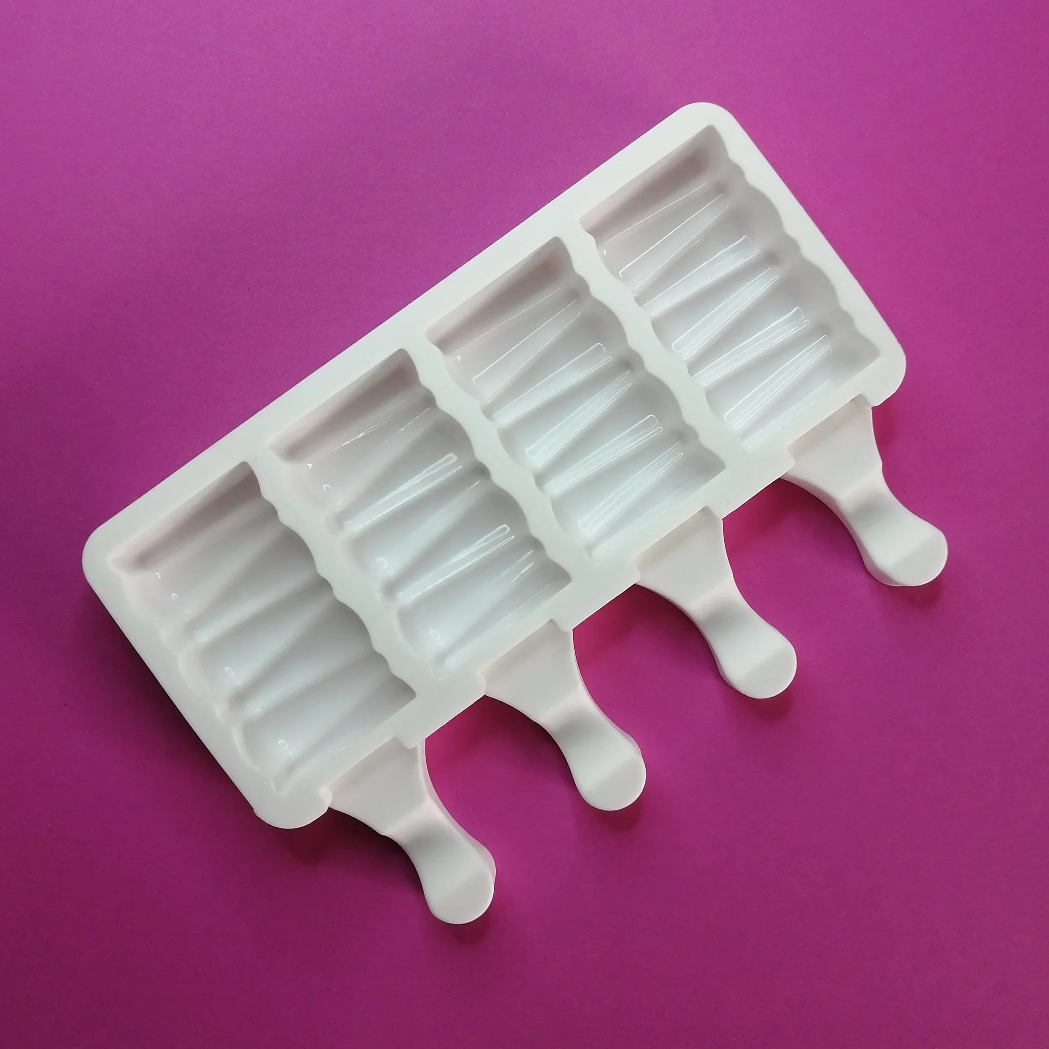 Silicone Ice mould water tray 4-Division with 50pcs Wooden Sticks