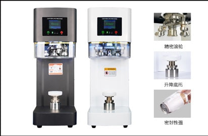 Automatic Can Sealing Machine Non Rotary - for Food Grade Plastic Drinking Clear Can Bottle