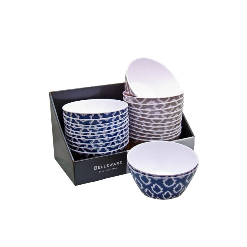 Melamine Round Bowl Navy Wild 1pc 28403