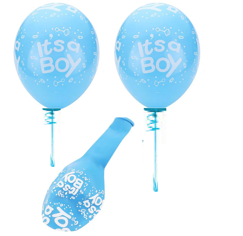 Gender Reveal Balloon Set Baby Boy  7pc