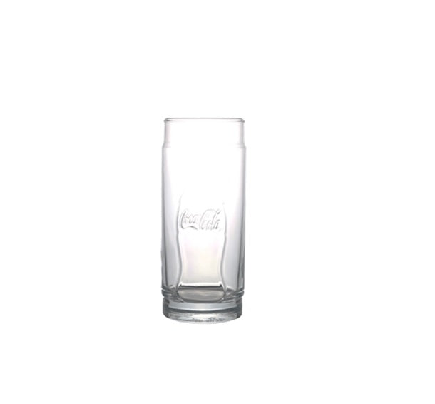 Coke Hiball Glass Tumbler 300ml Embossed Pasabahce 40035