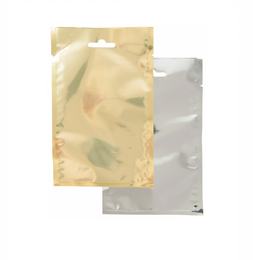 Vacuum Metalized Bags Gold 15cmx26cm 70mic Laminated Pouch 100pack