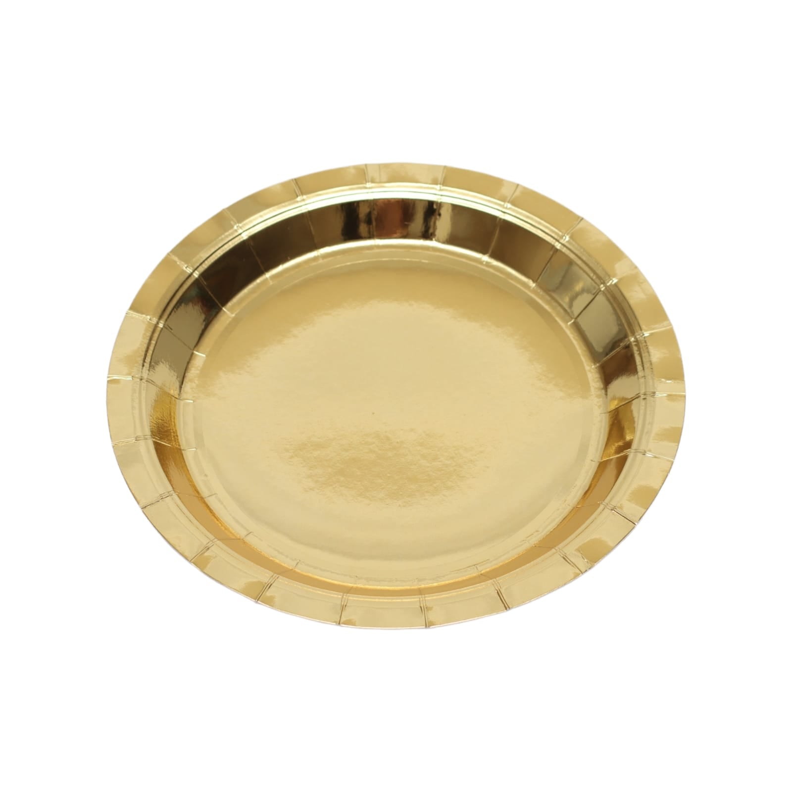 Party Paper Plates Round 7Inch 18cm Gold 10pack