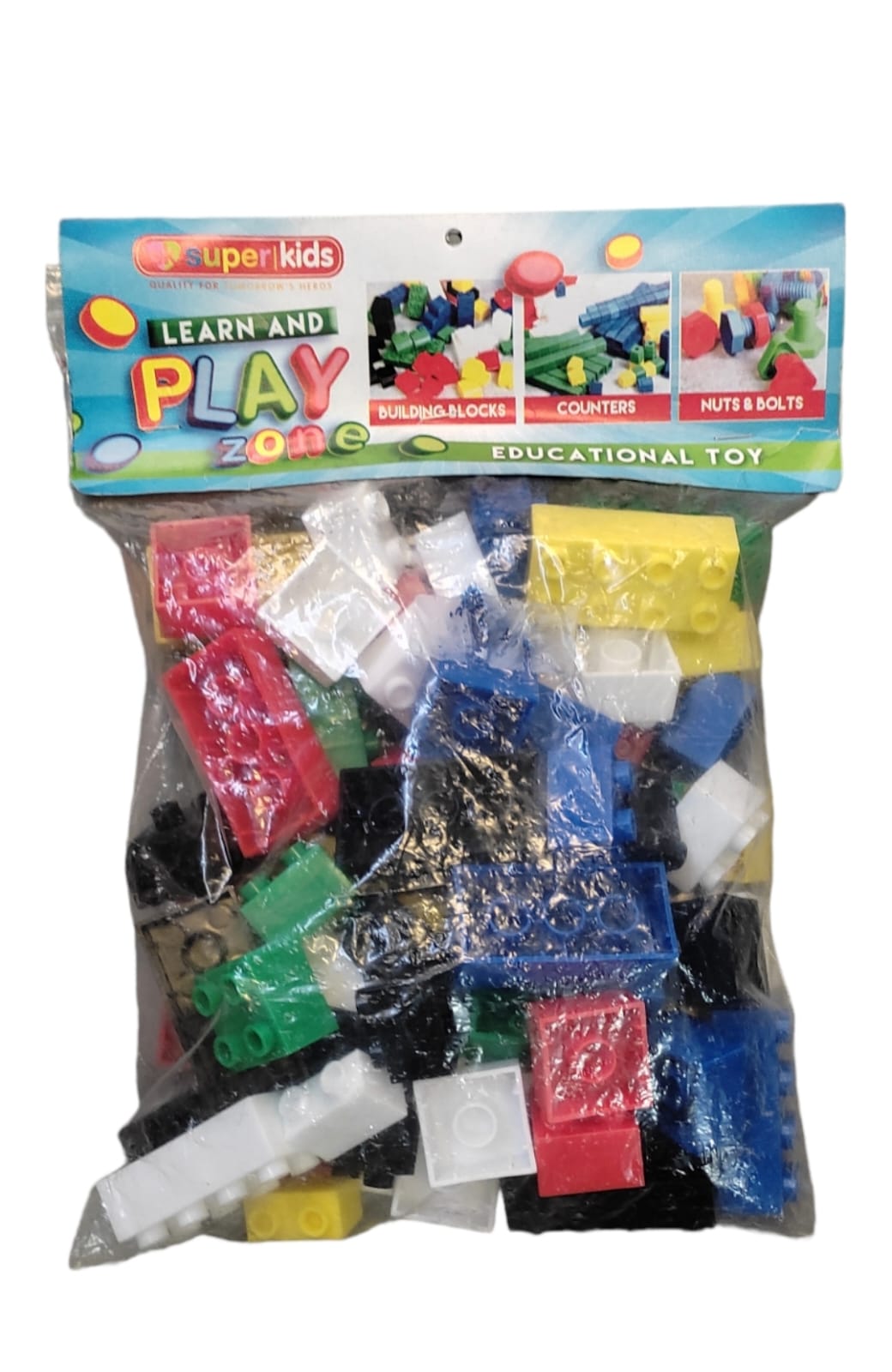 Nu ware Plastic Toy Blocks Half Kg MC-HKTB