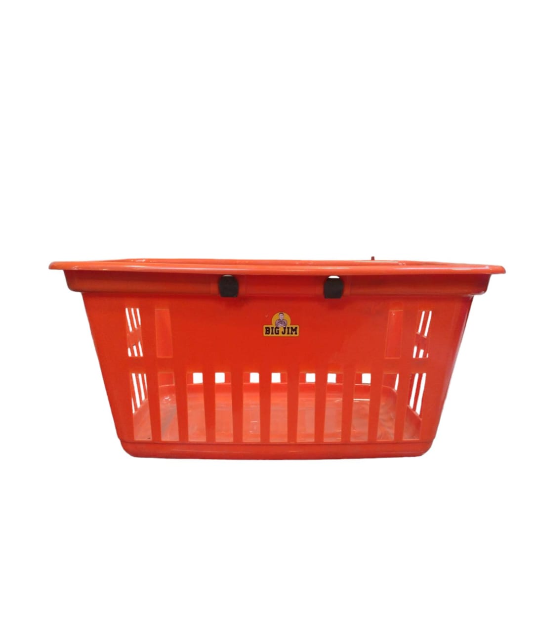 Big Jim Plastic Shopping Basket Medium Size with Carry Handle Assorted