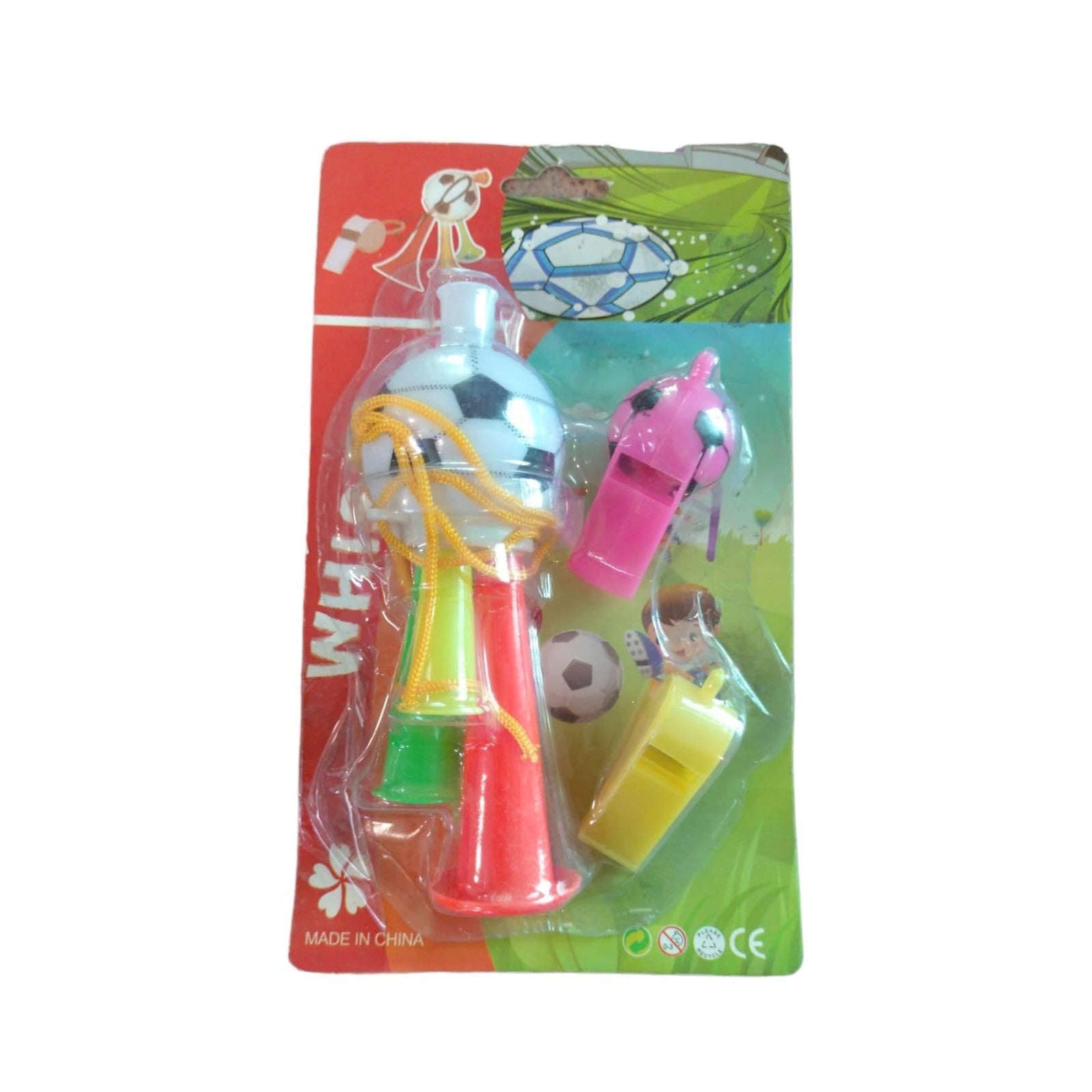 Toy Vuvuzela Whistel Set