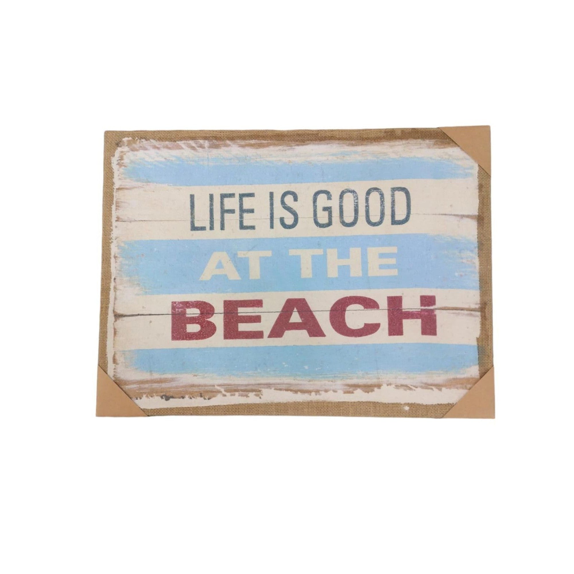 Wooden Deco Printed Canvas Life Is Go 61757868