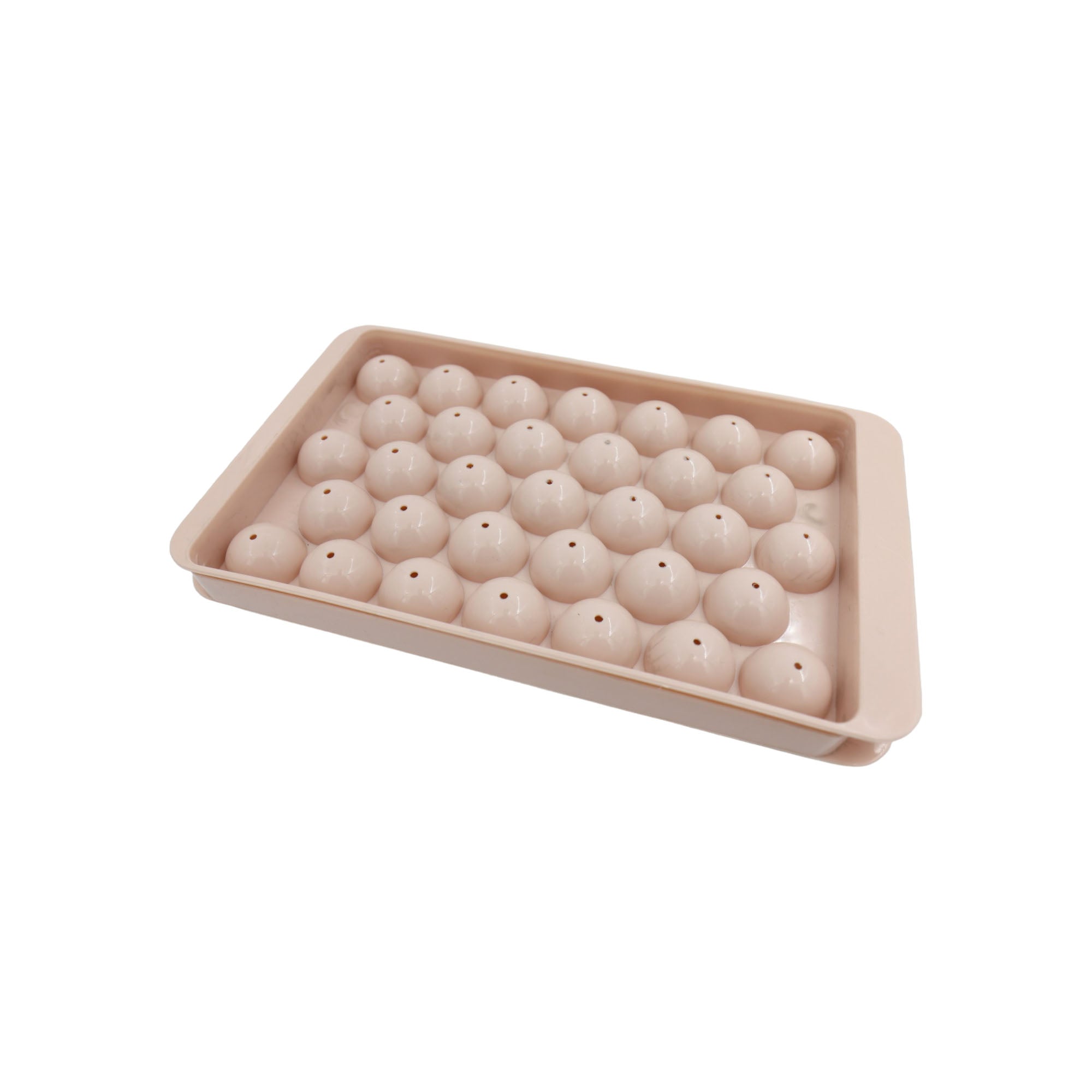 Plastic Ice Cube Tray - Round 33-Cavity Mini Circle Making Sphere Ball 1pc