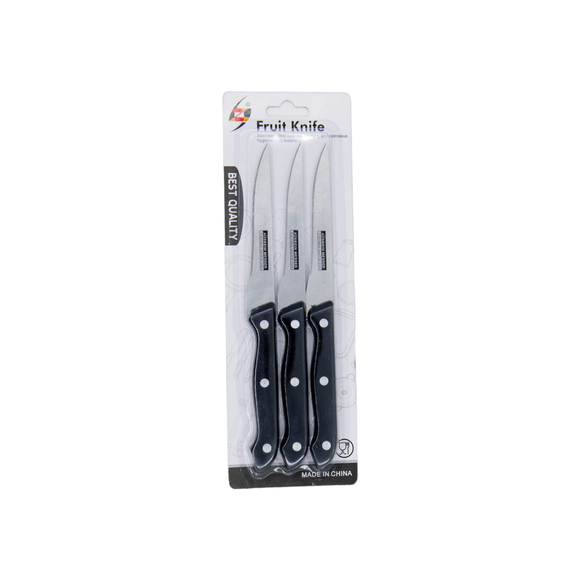 Stainless Steel Kitchen Knife 3pc Set