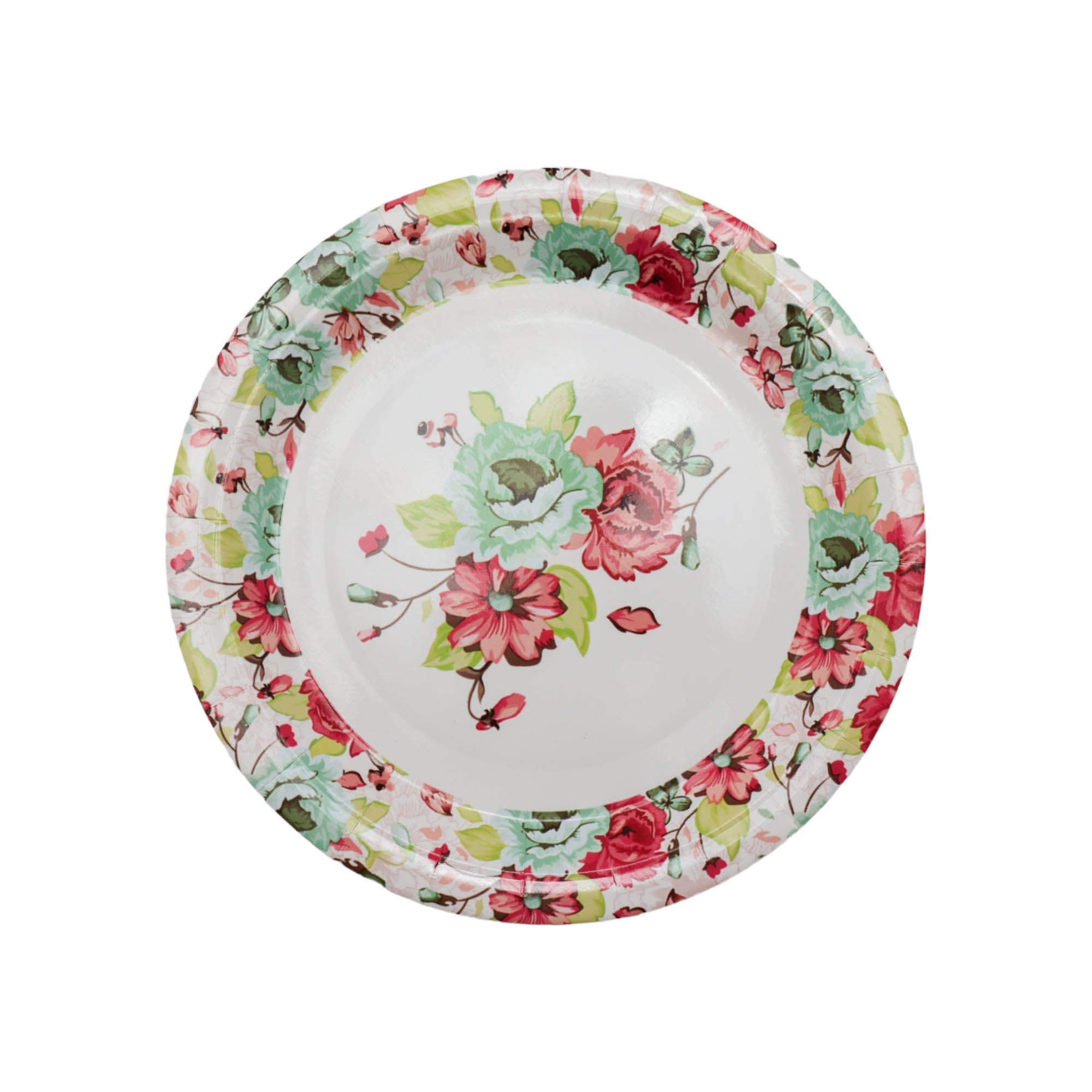 Disposable Party Paper Dinner Plate Floral 8pack XPATY55