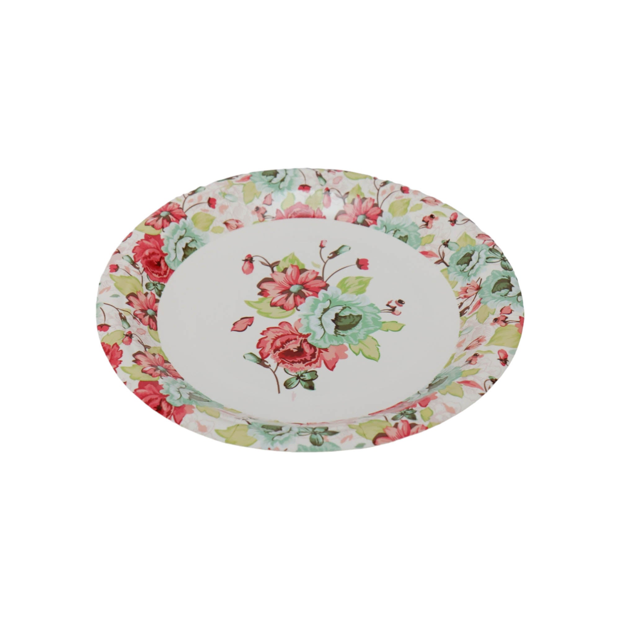 Disposable Party Paper Dinner Plate Floral 8pack XPATY55