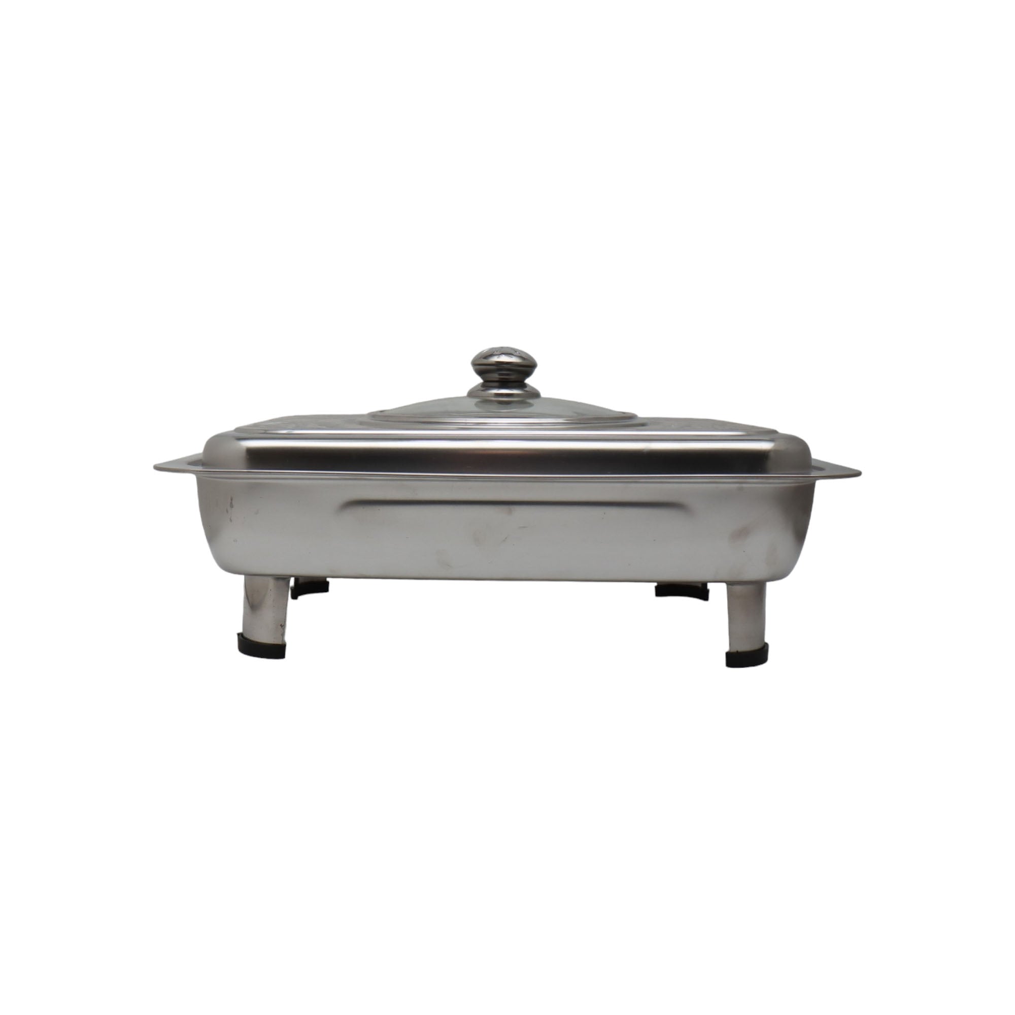 Buffet Warming Tray Chafing Dish Plafrom Design 40x30x6.5cm Rectangular Stainless Steel