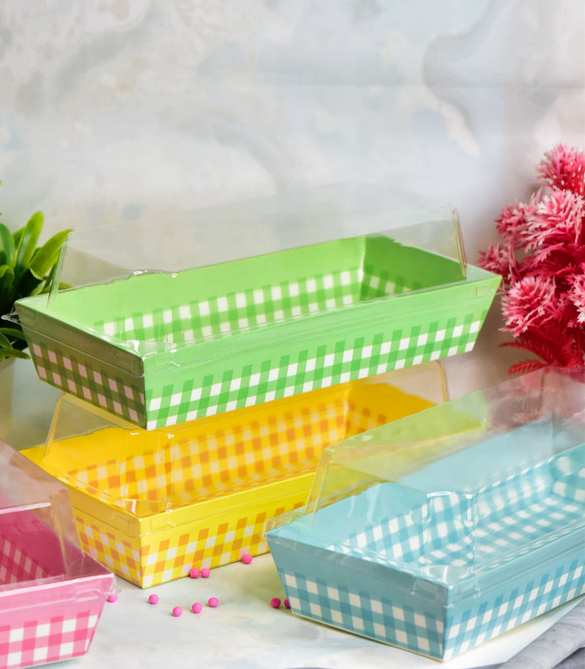 Patisserie Paper Cake Box with Lid 19x8.5cm