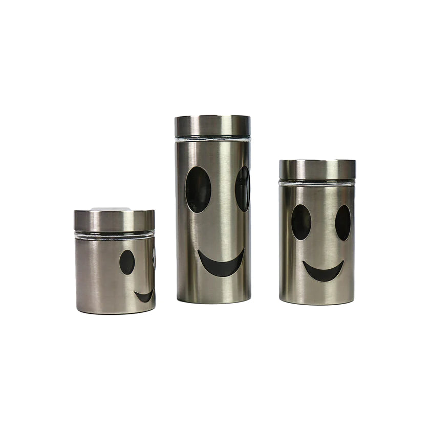 Glass Storage Canister 3pcs