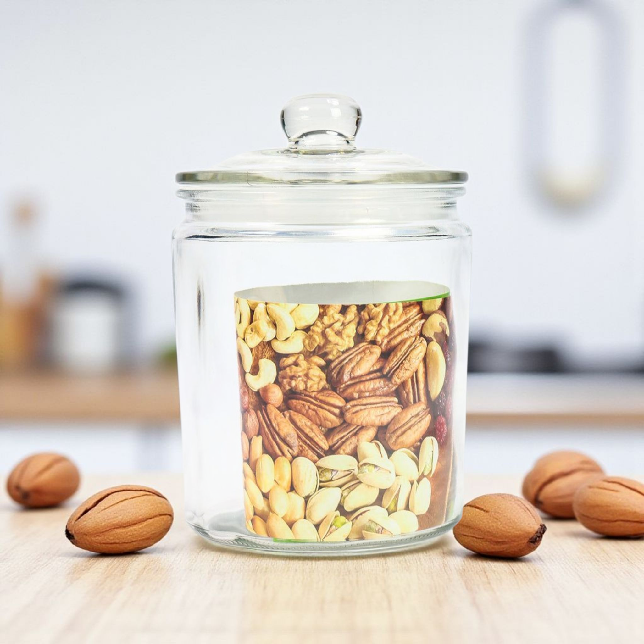 Glass Canister Cookie Jar 14.5x21.5cm