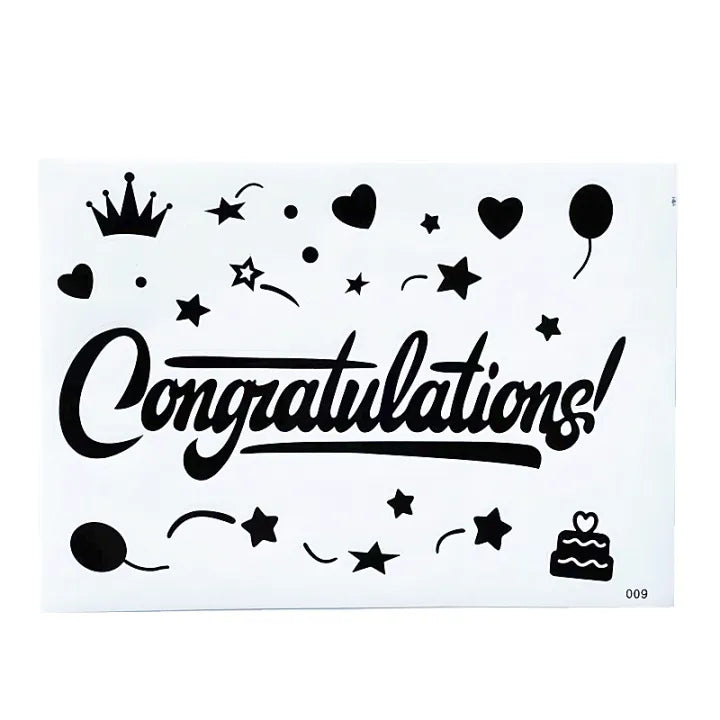 Congratulations Bobo Balloon Stickers TAR2021125