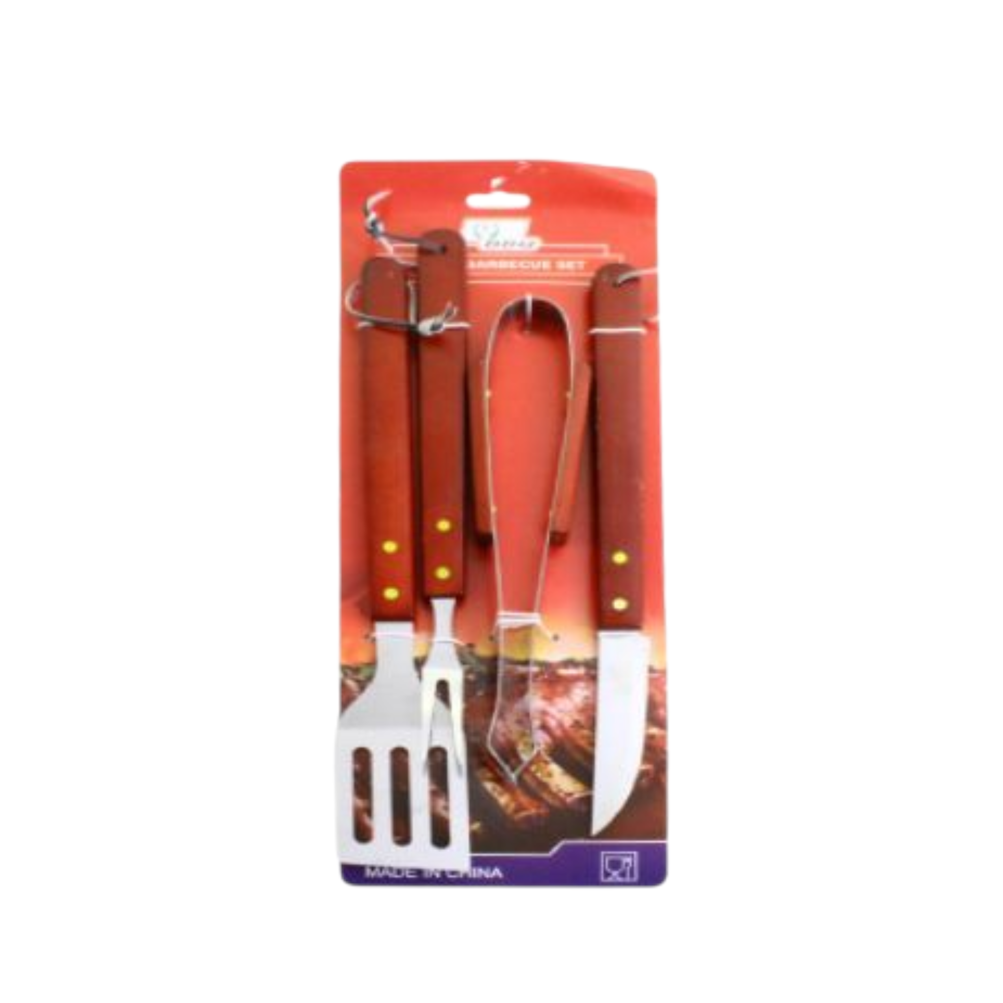 BBQ Braai Utensil Set 4pc XK805